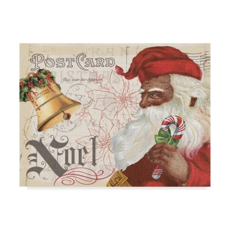 Pela Studio 'Antique Holiday Ii Santa' Canvas Art,18x24